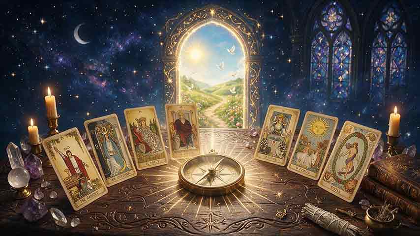 What the Major Arcana Keep Pointing Toward: An Original Map of Roads, Water, and Walls